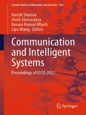 cover image of Communication and Intelligent Systems
